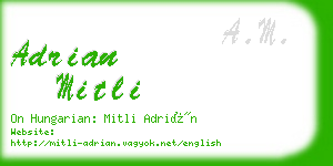 adrian mitli business card